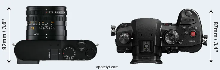 Compare Q2 versus GH5s top
