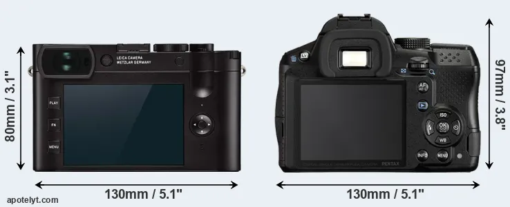Comparison Q2 or K-30 rear