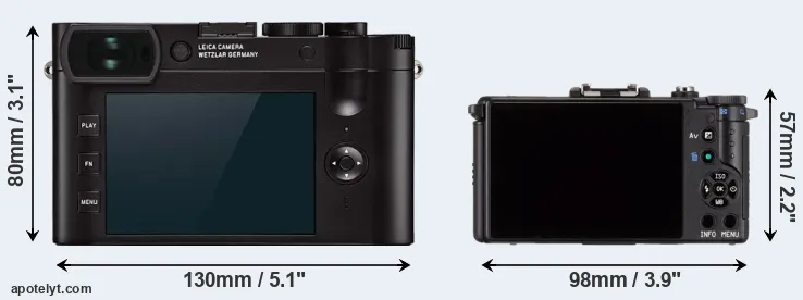 Comparison Q2 or Pentax Q rear