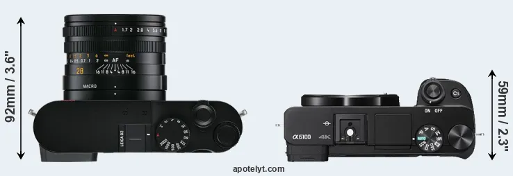 Compare Q2 versus A6100 top