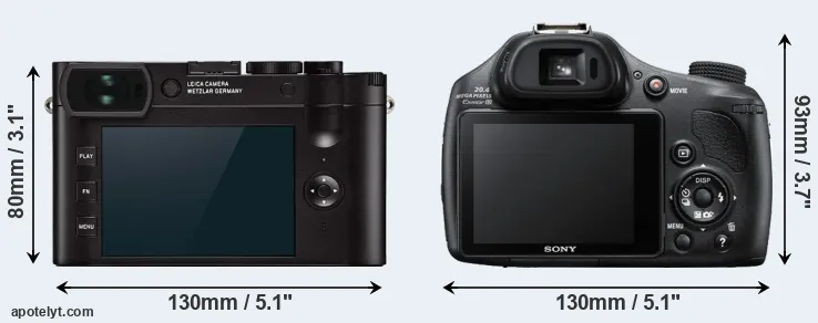 Comparison Q2 or HX400V rear