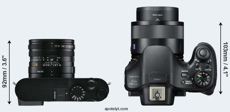Compare Q2 versus HX400V top