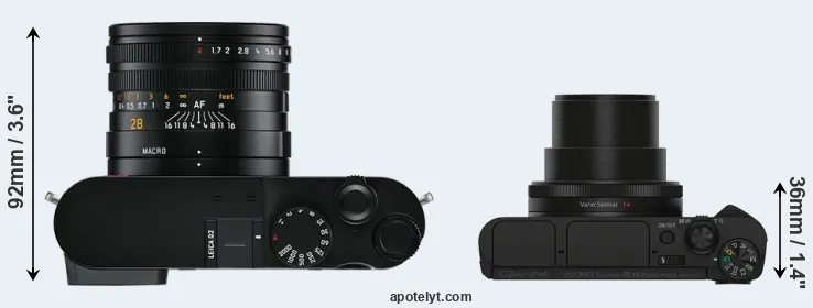 Compare Q2 versus HX90V top