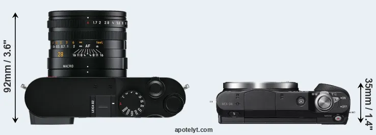 Compare Q2 versus NEX-3N top