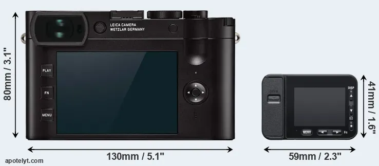 Comparison Q2 or RX0 II rear
