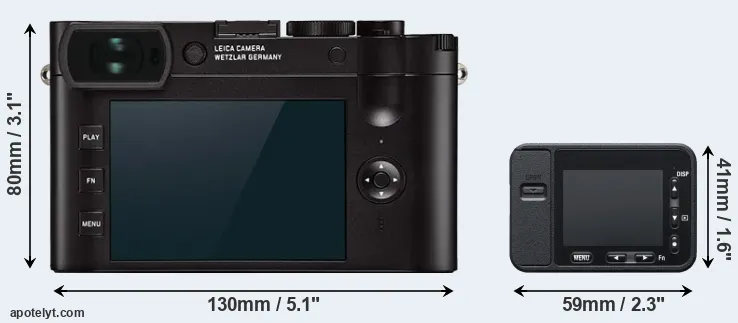 Comparison Q2 or RX0 rear