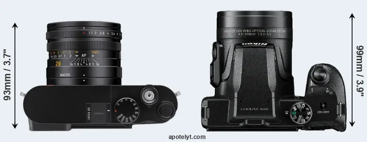 Compare Q3 versus B600 top