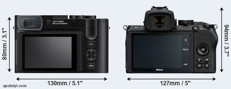 Comparison Q3 or Z50 rear