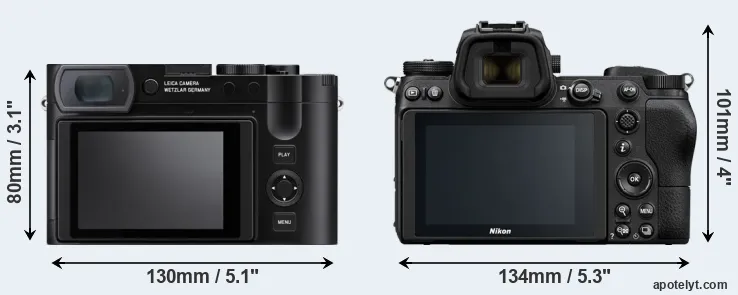 Comparison Q3 or Z7 rear