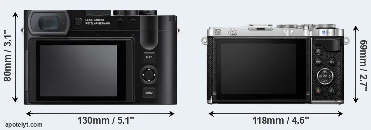 Comparison Q3 or E-P7 rear