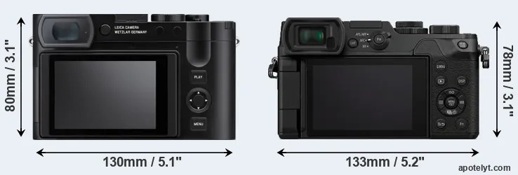 Comparison Q3 or GX8 rear