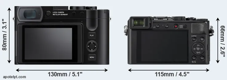 Comparison Q3 or LX100 II rear
