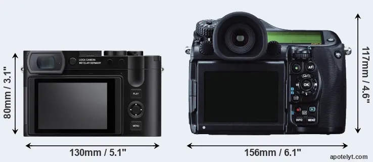 Comparison Q3 or 645Z rear