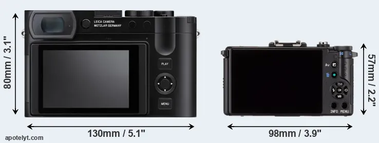 Comparison Q3 or Pentax Q rear