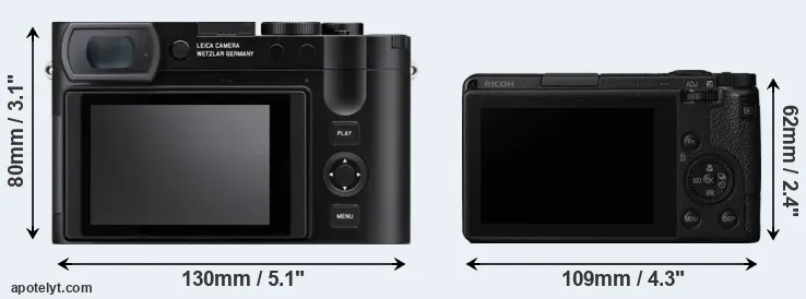 Comparison Q3 or GR III rear