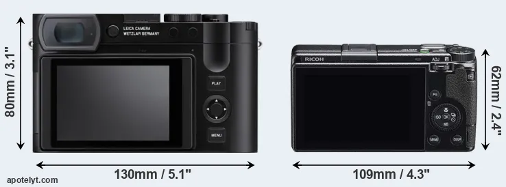 Comparison Q3 or GR IIIx rear