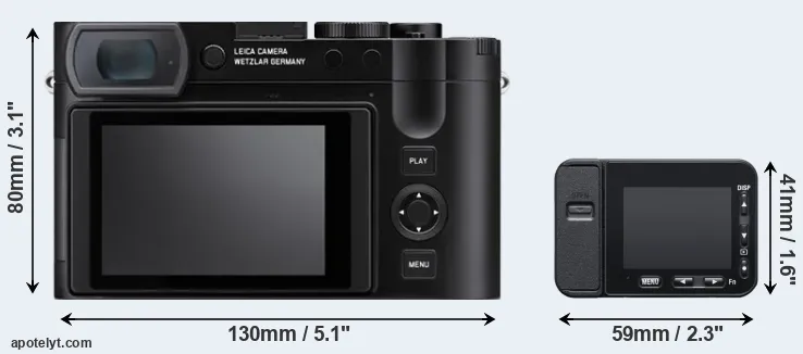 Comparison Q3 or RX0 II rear