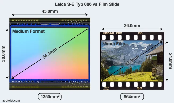 Leica S-E Typ 006 sensor measures