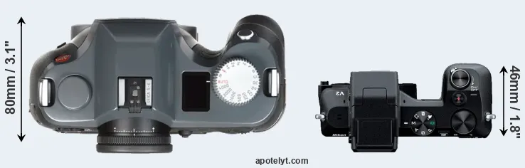 Compare S-E Typ 006 versus V2 top