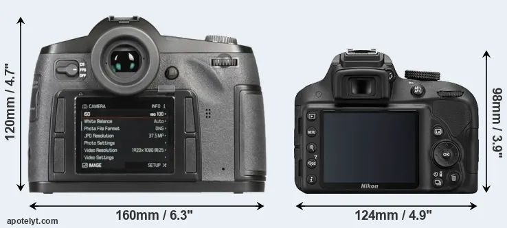 Comparison S-E Typ 006 or D3300 rear
