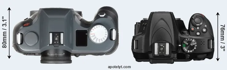 Compare S-E Typ 006 versus D3400 top