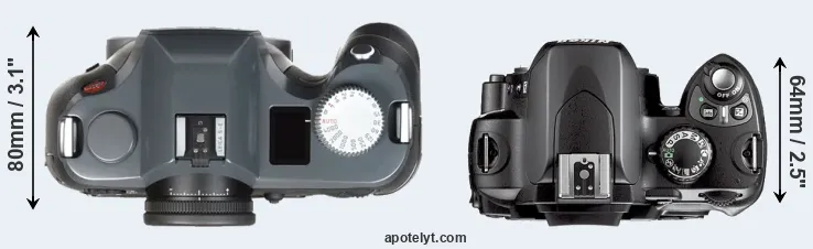 Compare S-E Typ 006 versus D40X top