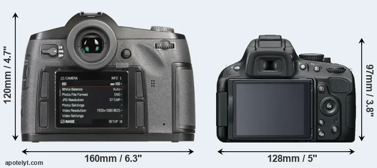 Comparison S-E Typ 006 or D5100 rear