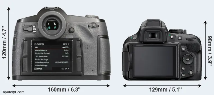Comparison S-E Typ 006 or D5200 rear