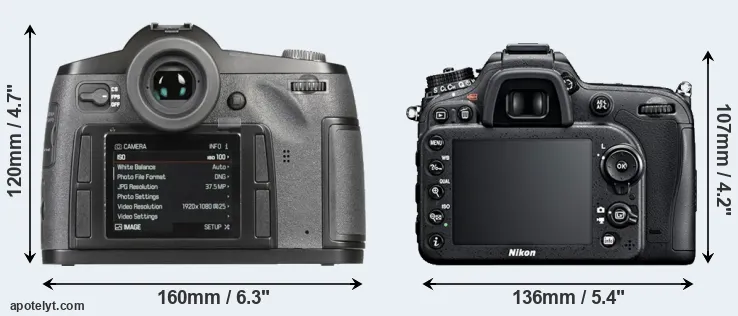 Comparison S-E Typ 006 or D7100 rear