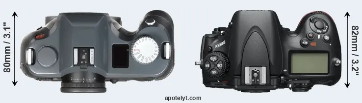 Compare S-E Typ 006 versus D800E top