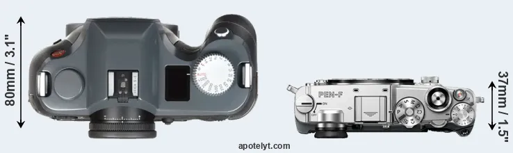 Compare S-E Typ 006 versus PEN-F top