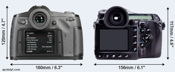 Comparison S-E Typ 006 or 645D rear