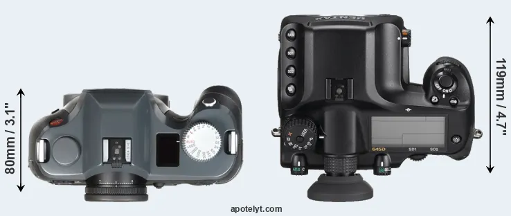 Compare S-E Typ 006 versus 645D top