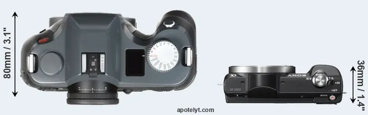 Compare S-E Typ 006 versus A5000 top