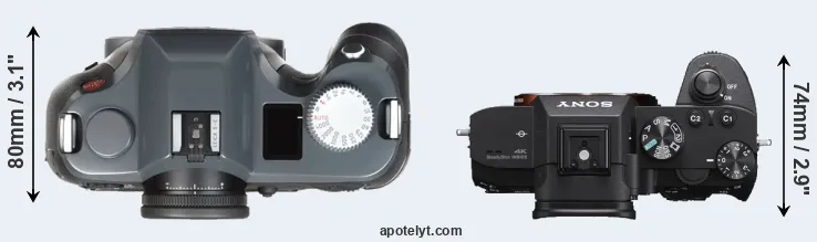 Compare S-E Typ 006 versus A7 III top