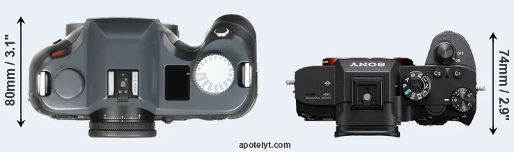 Compare S-E Typ 006 versus A7R III top