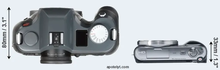 Compare S-E Typ 006 versus NEX-C3 top