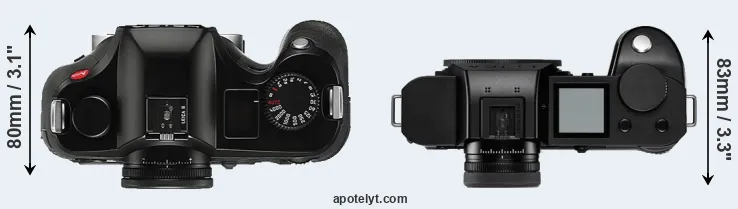 Compare S Typ 006 versus Leica SL2-S top