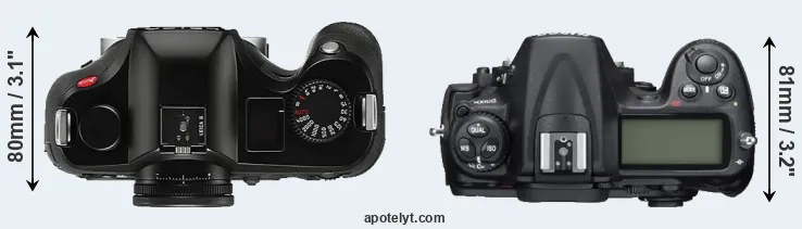 Compare S Typ 006 versus D300S top