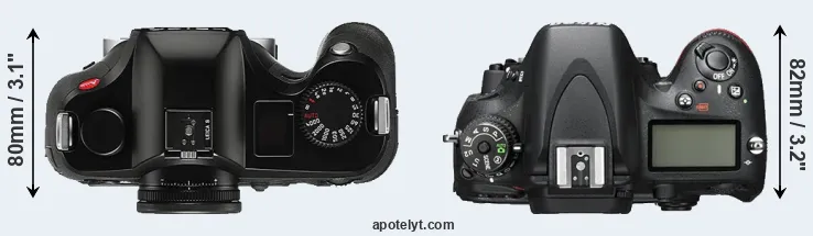 Compare S Typ 006 versus D600 top