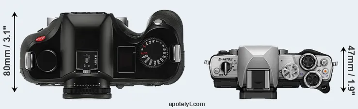 Compare S Typ 006 versus E-M10 II top