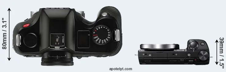 Compare S Typ 006 versus NEX-5R top