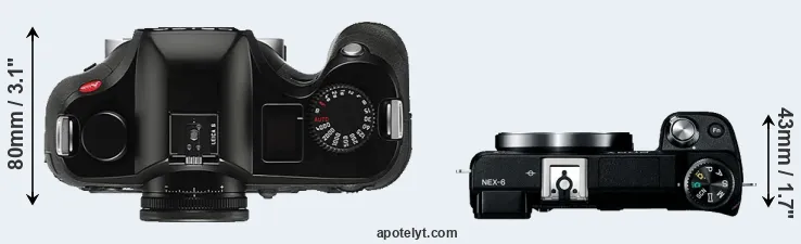 Compare S Typ 006 versus NEX-6 top