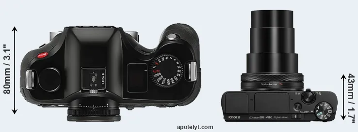 Compare S Typ 006 versus RX100 VI top
