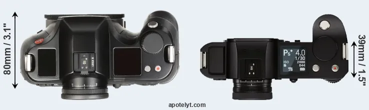 Compare S Typ 007 versus Leica SL top