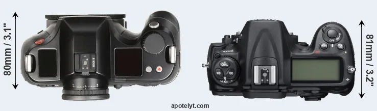 Compare S Typ 007 versus D300S top