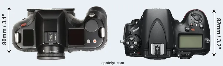 Compare S Typ 007 versus D800E top