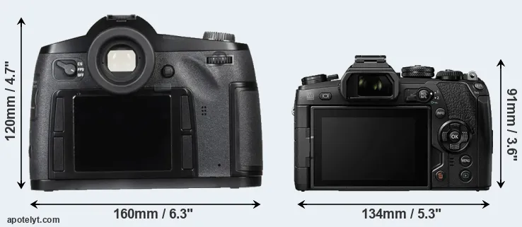 Comparison S Typ 007 or E-M1 II rear