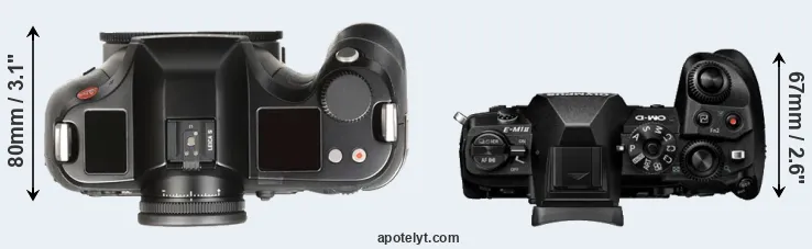 Compare S Typ 007 versus E-M1 II top
