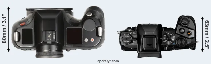Compare S Typ 007 versus E-M1 top